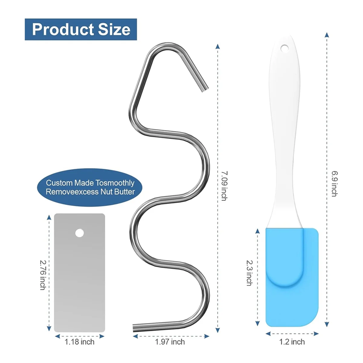 Agitateur de poupée d'arachide en acier inoxydable, outil professionnel pour centre commercial