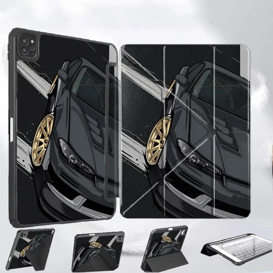 

Cool Car Tablet Case For iPad Pro 2025 Air 4 5 M3 M2 M4 11inch Pro 11th 10th 9th 8th 7th 12.9inch Mini 6 7 Holder Cover