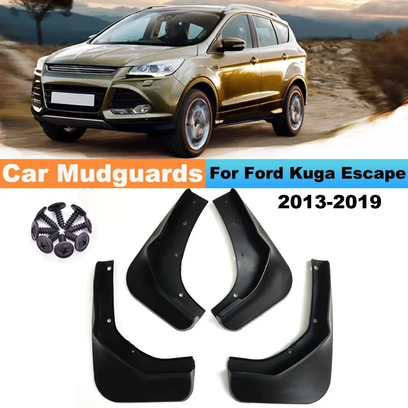 

4pcs/set car Wheel Mudguard For Ford Kuga Escape 2013-2019 ABS Splash Guards Car Accessories Mudguards Fender