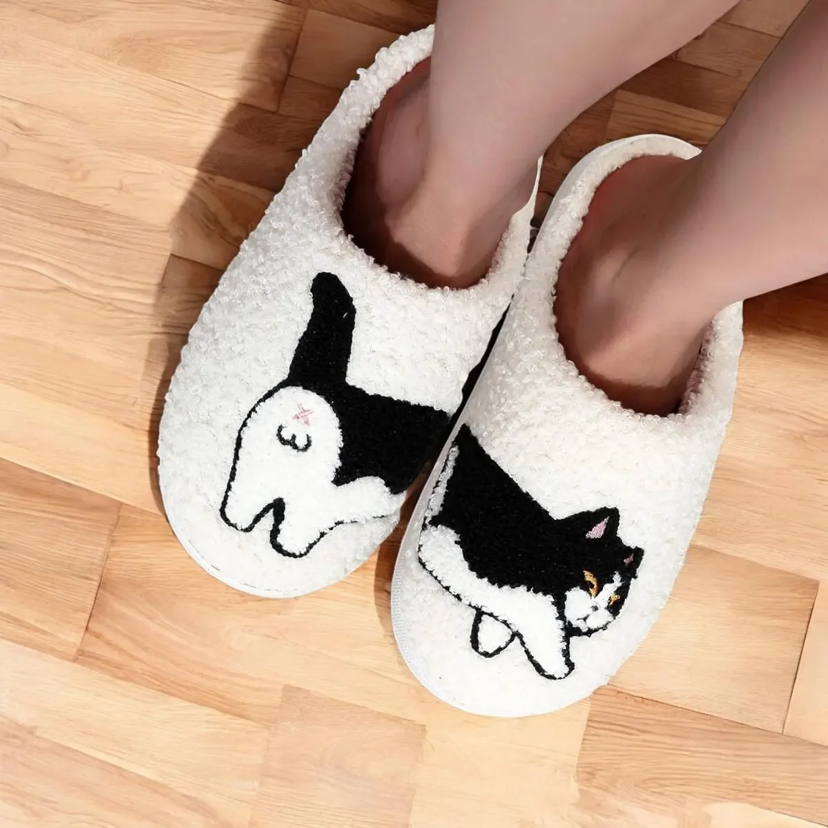 

Плюшевые тапочки-игрушки для взрослых: милые собачки и кошки, мультяшные, удобные, домашние, мягкие тапочки для мужчин и женщин