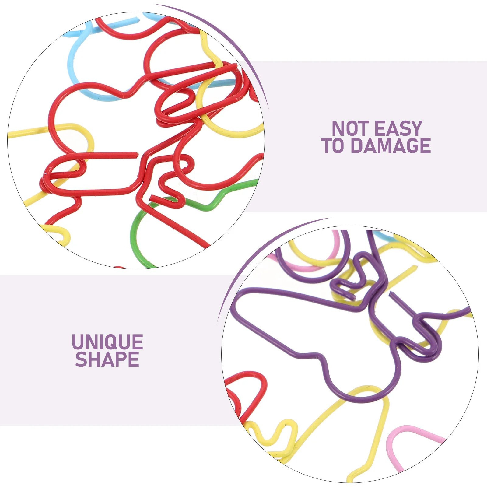 60pcs Creative Colorful Paper Clips Butterfly Shape Metal Multicolor Binder Clips For Office School Stationery File Organization