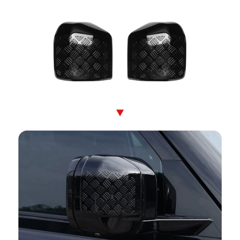 Car Exterior Rear View Mirror Cover Trim Accessories For Land Rover Defender 90 110 2020 2021 2022 2023(B) Accessories