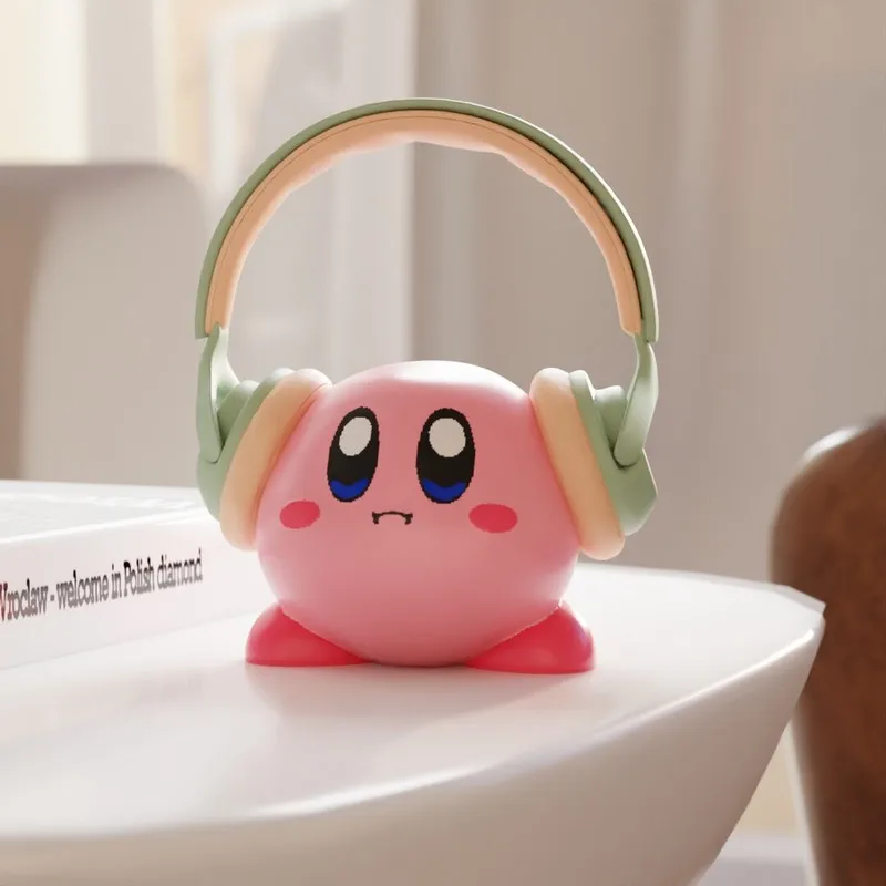 MSKA Headphone Stand Kirby Cute Cartoon Creative Desktop Figurine Ornament For Home Office Desk Decoration Accessories view 4