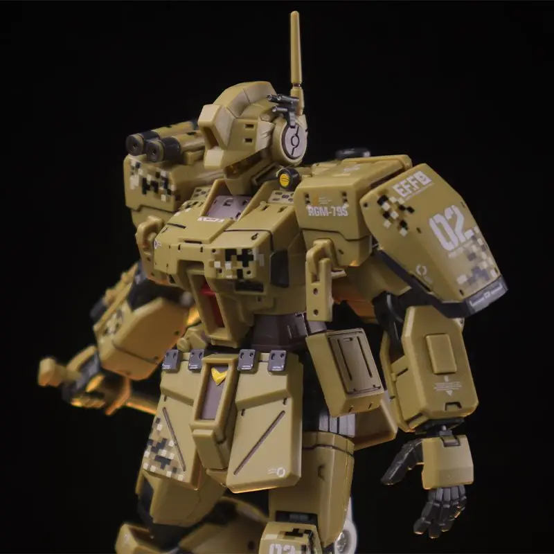 Xingfengshe HG Jim Spartan Desert Color Modèle de mecha assemblé, figurine articulée, emballage cadeau, modèle de collection