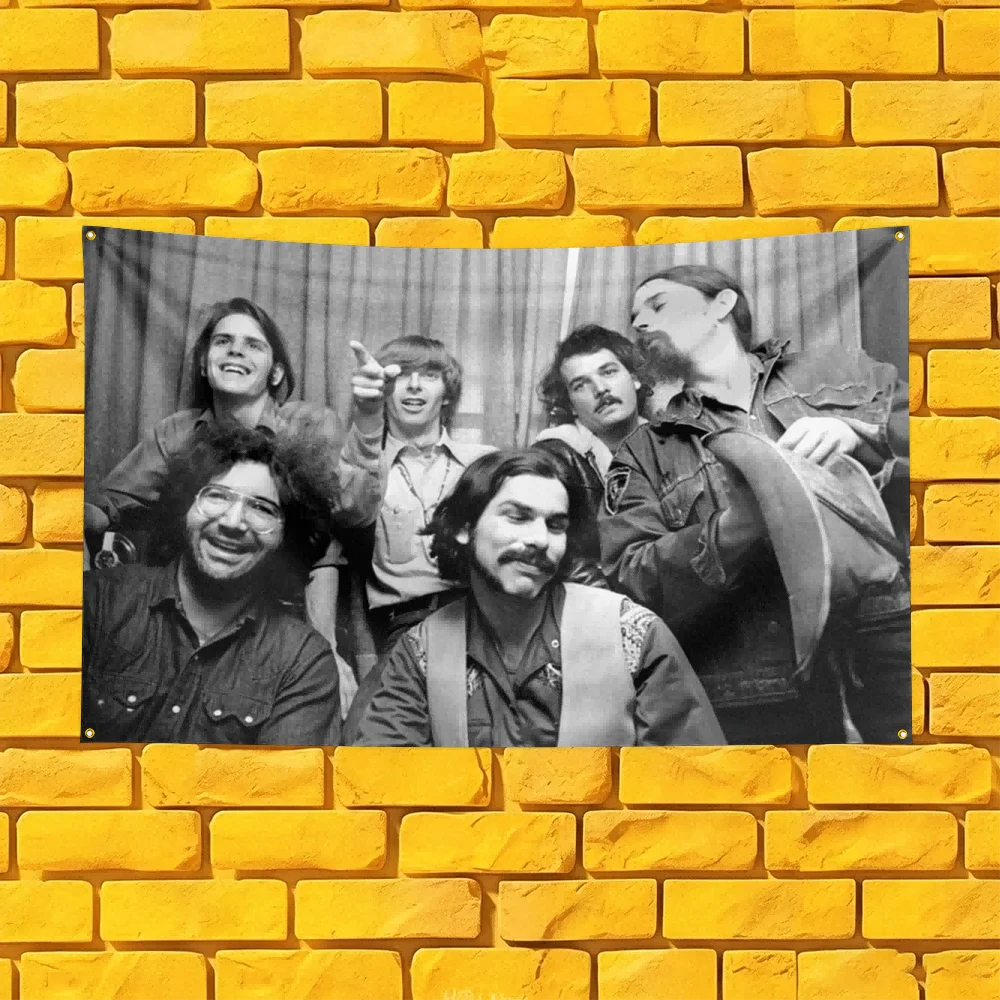 Grateful Dead Inspired Rock Band Flag 3x5 FT Polyester Banner For Man Cave Wall Decor Fan Gift