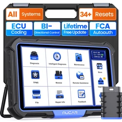 MUCAR VO8 Car Diagnostic Tool 2024 Full System OBD2 Scanner Active Test ECU Coding 34 Reset Automotive Tool Lifetime Free Update