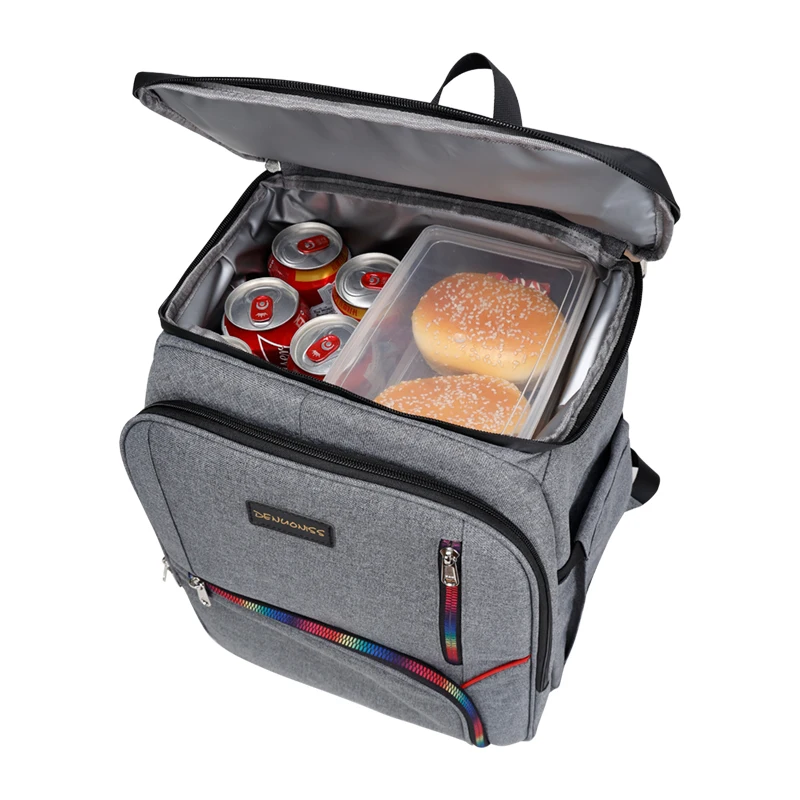 New Double Shoulder Outdoor Cooler bags Waterproof Thickened Cooler Picnic Beer Refrigerator Bag