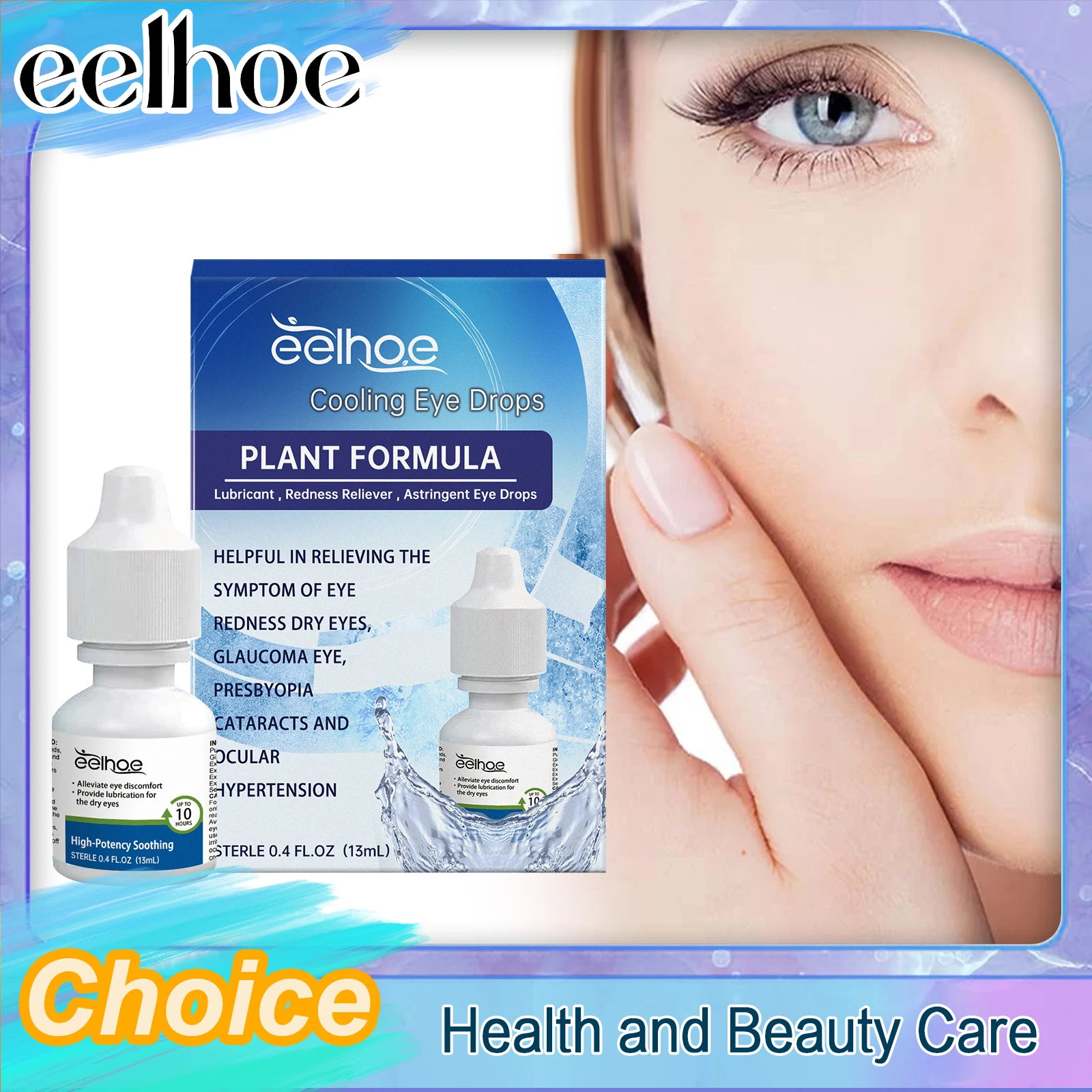 Cooling Eye Drops Eye Fatigue Discomfort Eye Drops Provides Moisture Nutrients Protecting Eye Relieves Overuse Of Eyes Care