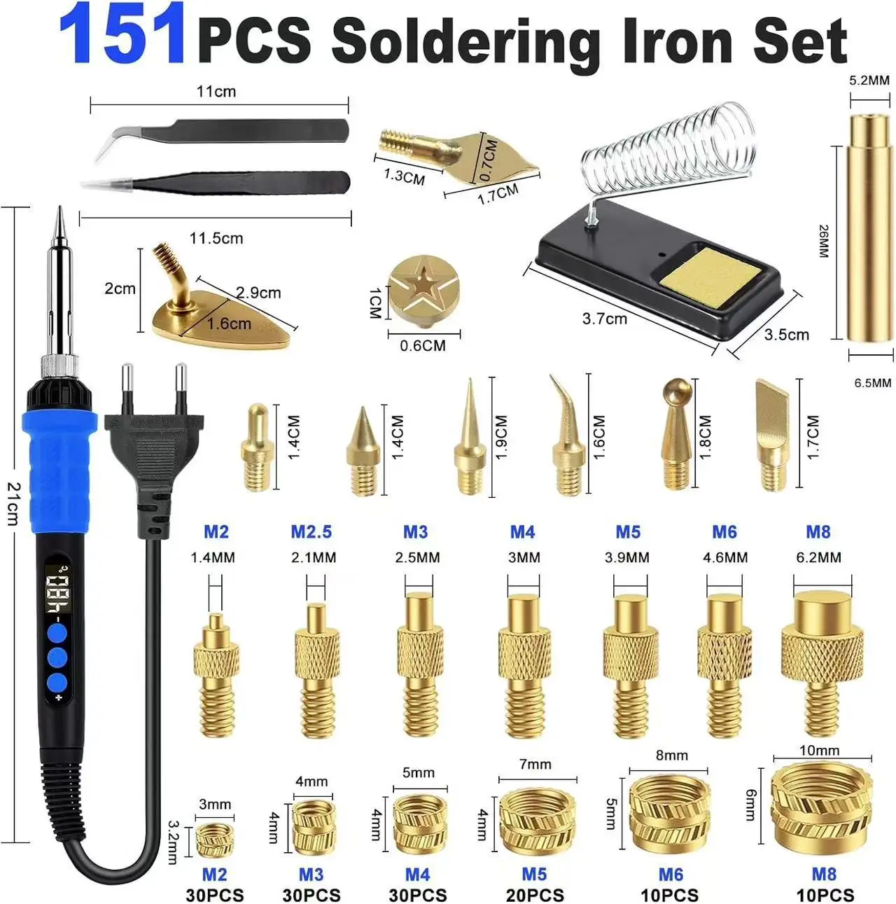 

Высокомощный адаптер для паяльника с аксессуарами, керамический нагреватель, насадки для пайки, оборудование для быстрой олова, инструменты для ремонта электросварки