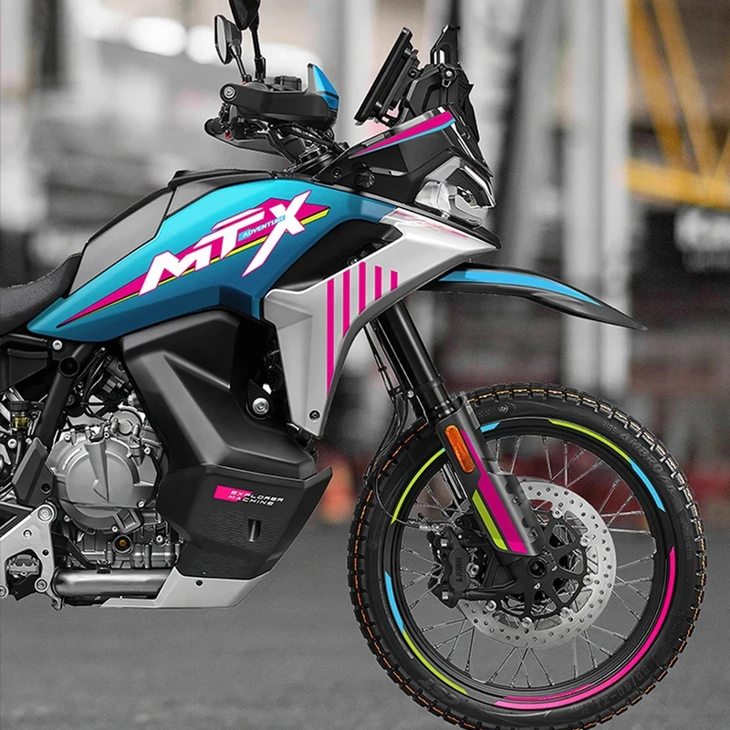For CFMOTO 800MT-X 800 MTX 2024 Motorcycle Refit Full Body Sticker Fuel Tank Side Decal Protector Decoration Sets Stickers