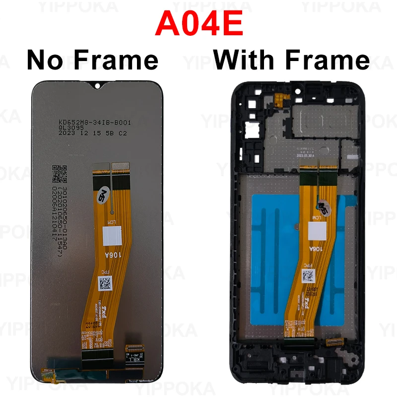 LCD For Samsung Galaxy A04E A042 Display A04 A045 Touch Screen Digitizer For Samsung Display A04S A047F LCD Replacement Parts