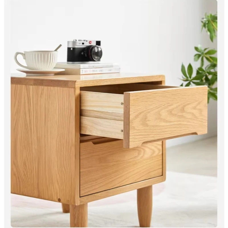 

Solid wood bedroom furniture natural walnut bedside table