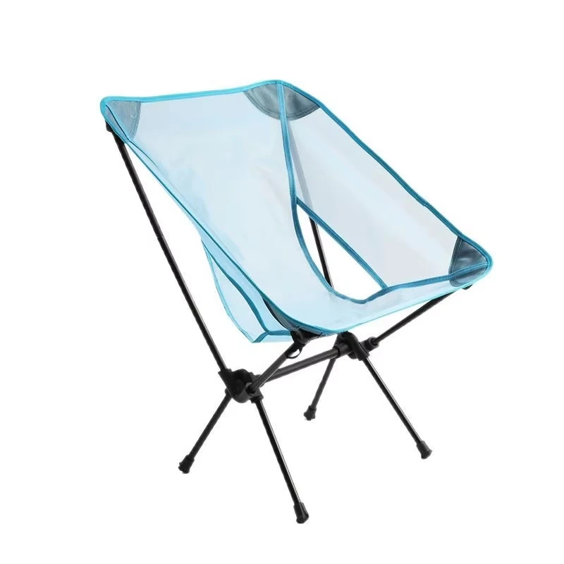 Portable aluminum backrest fishing camping outdoor folding moon chair