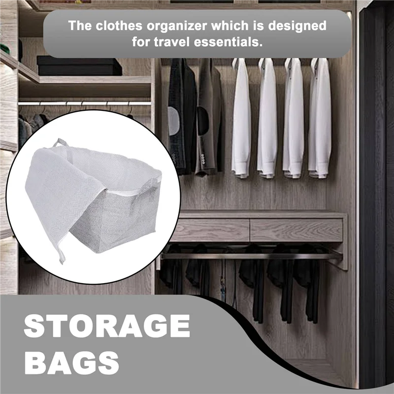 A88E-3X 3-Dimensional Storage Box Household Storage Box With Window Organizer Cloth Folding Large Capacity 30L