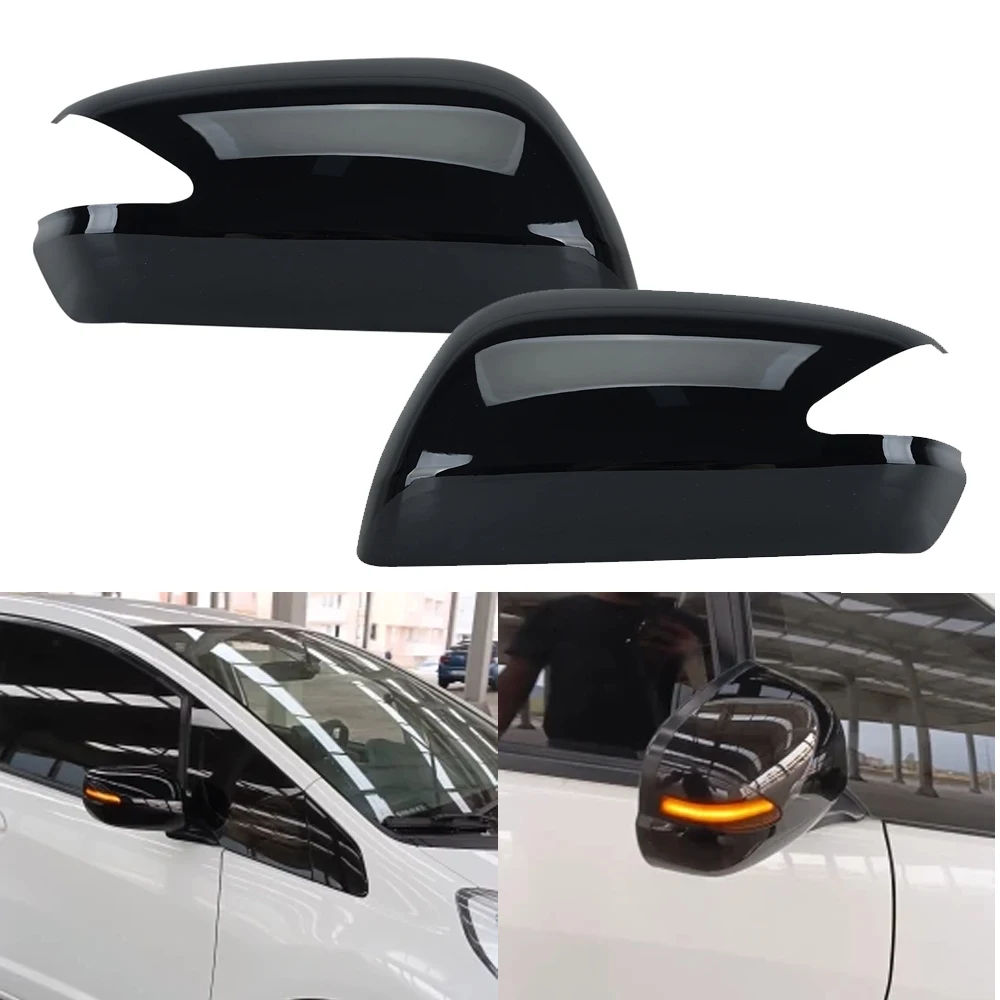 Rearview Mirror Shell Cover For Honda Fit Jazz 2008 2009 2010 2011 2012 2013 GE6 GE8 Cap Housing Door Mirror black Atuo Parts