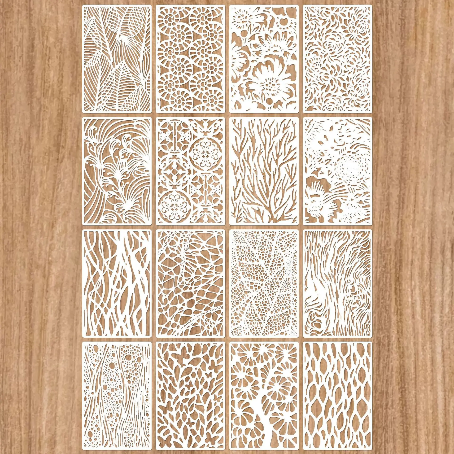 

Трафареты для рисования, многоразовые цветы, растения, листья, трафареты, сделай сам, небольшой шаблон для рисования на деревянной стене, холсте, домашний декор