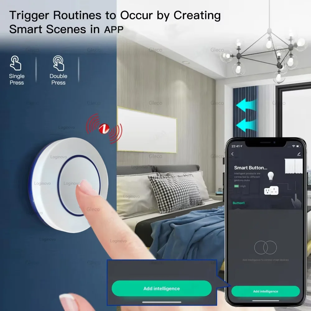 Tuya Zigbee Button Wireless Smart Scene Switch Automation Scenario Controller Smart Gadgets Required Smart Life Zigbee Gateway