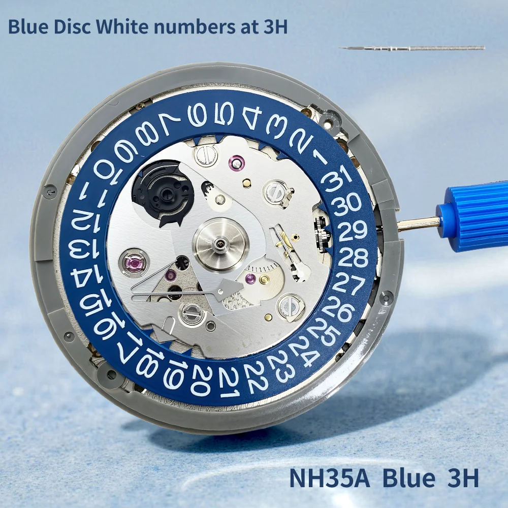 ملحقات الساعة: حركة NH35A أصلية يابانية جديدة تمامًا، حركة ميكانيكية أوتوماتيكية بالكامل، حركة NH35 #5