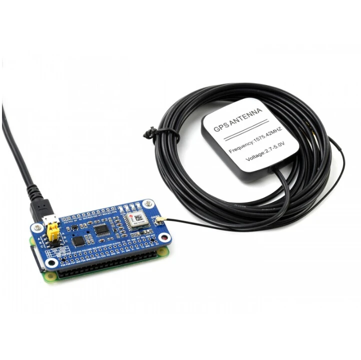 قبعة Waveshare MAX-7Q GNSS لـ Raspberry Pi، GPS، GLONASS، QZSS، SBAS