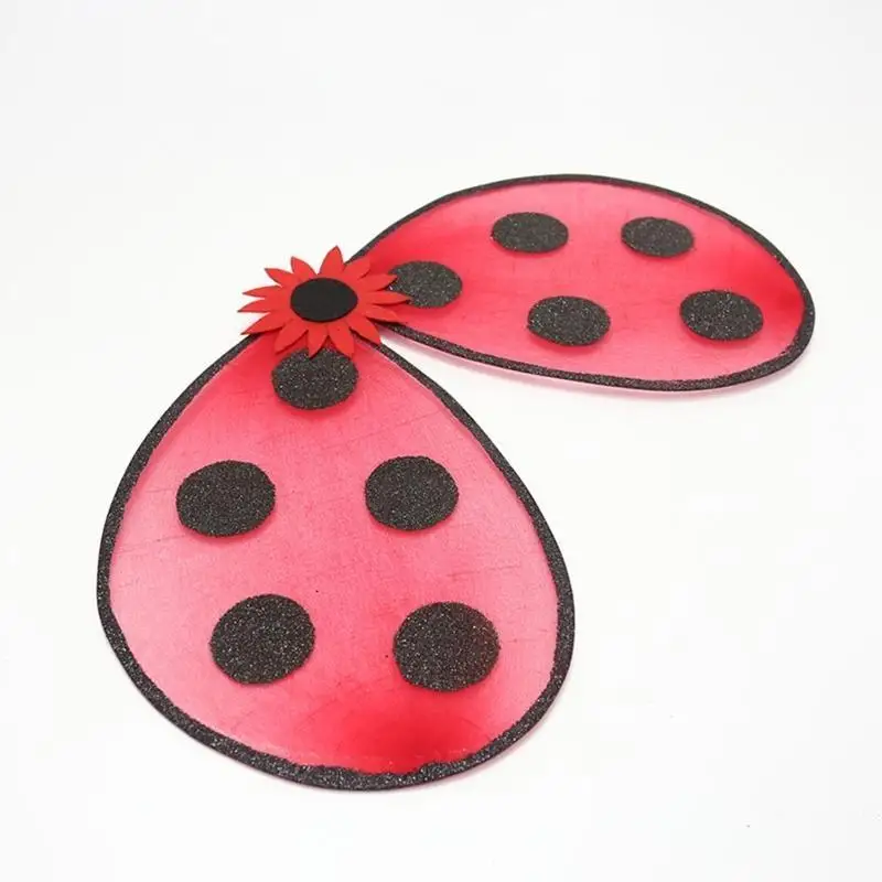 39BB Ladybird Wings Girl Lady Fancy Dress Trang phục cho Halloween Ladybird Roleplay
