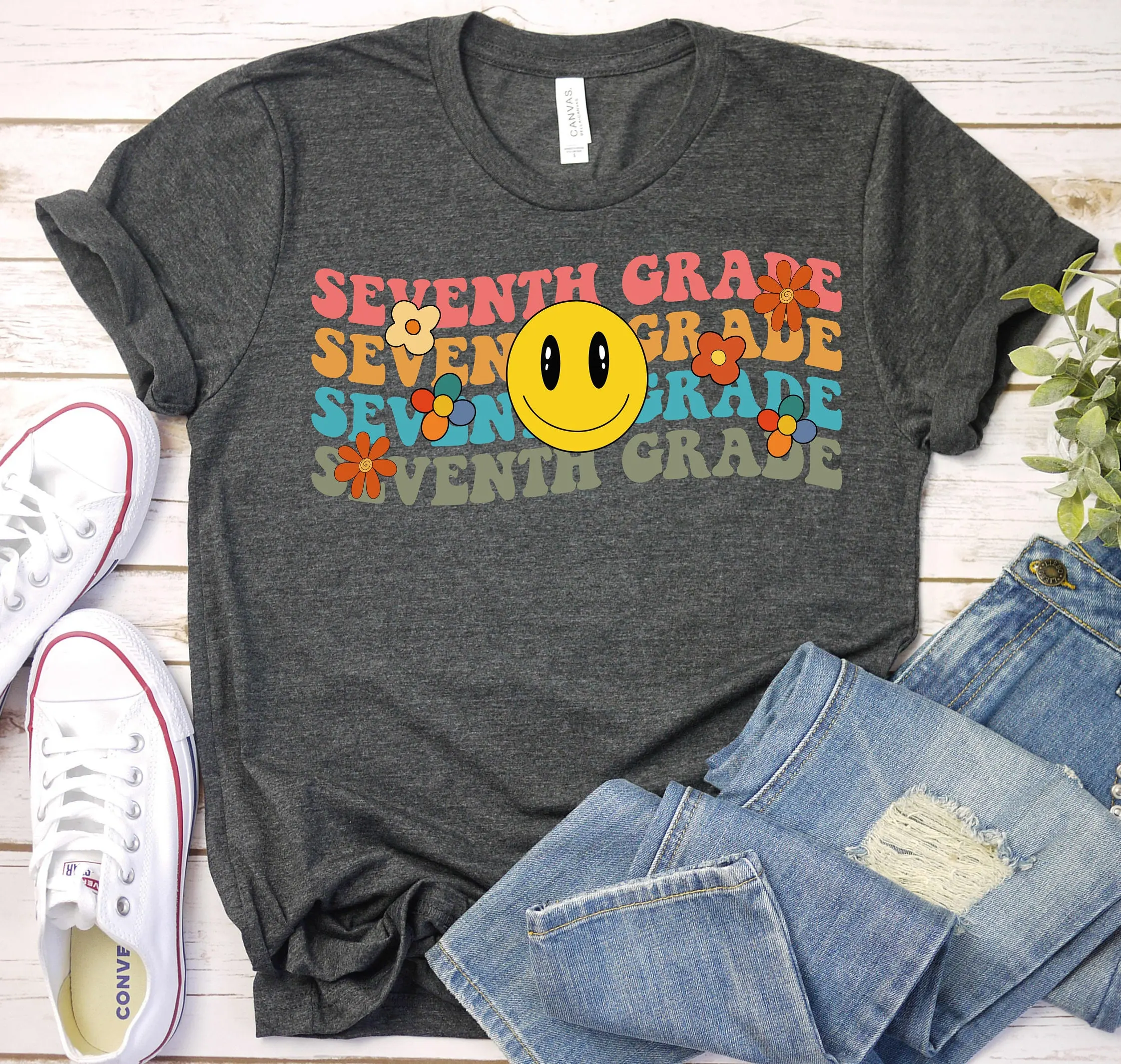 7Th Grade Teacher T Shirt Seventh Back To School Team