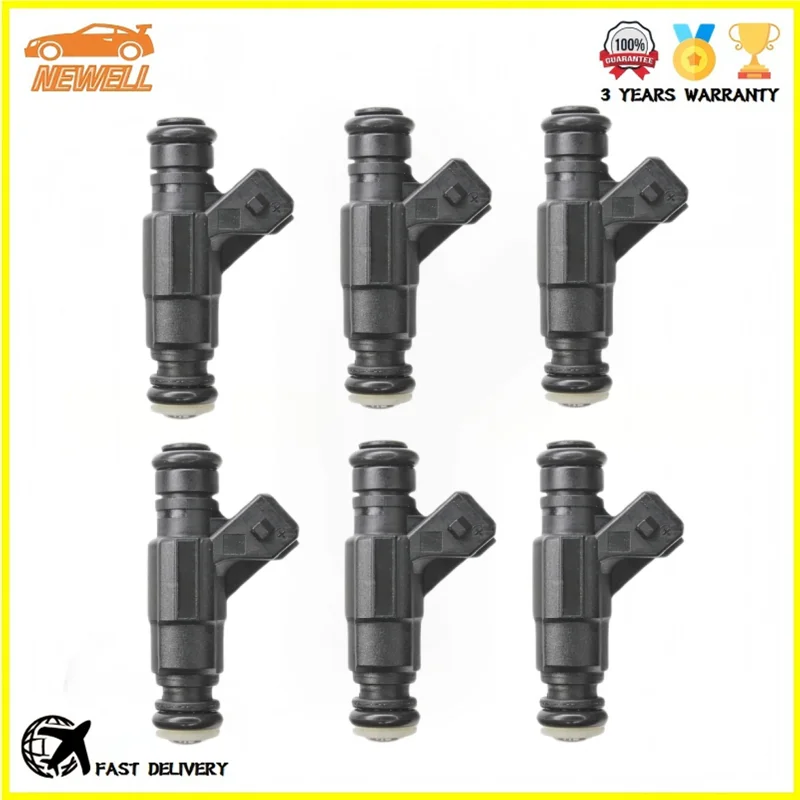 

6pcs 0280156273 Fuel Injector For Audi A4 A6 A8 Quattro VW Passat Skoda Haorui 2001-2008 3u4 2 8L DOHC FJ575
