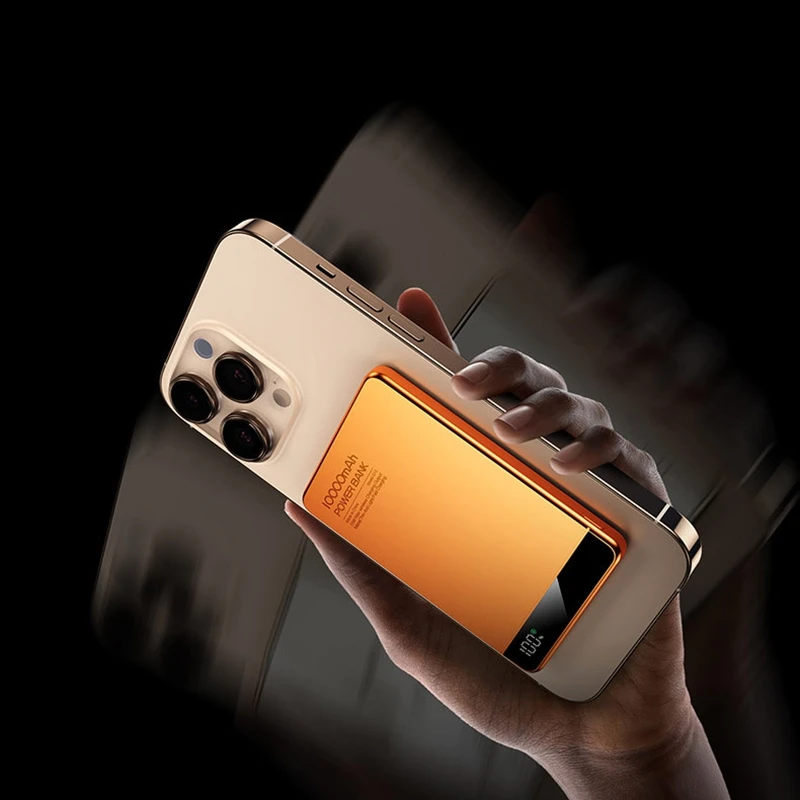 بنك طاقة VIVO 10000 مللي أمبير في الساعة فائق النحافة لـ MagSafe، بطارية محمولة لاسلكية مغناطيسية 20 وات شحن سريع CCC لهاتف iPhone iWatch