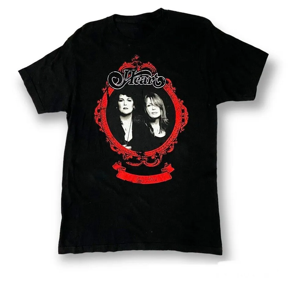 

Heart Rock Band Tour 2014 Cotton Black Size S-4XL Shirt Adult TT055