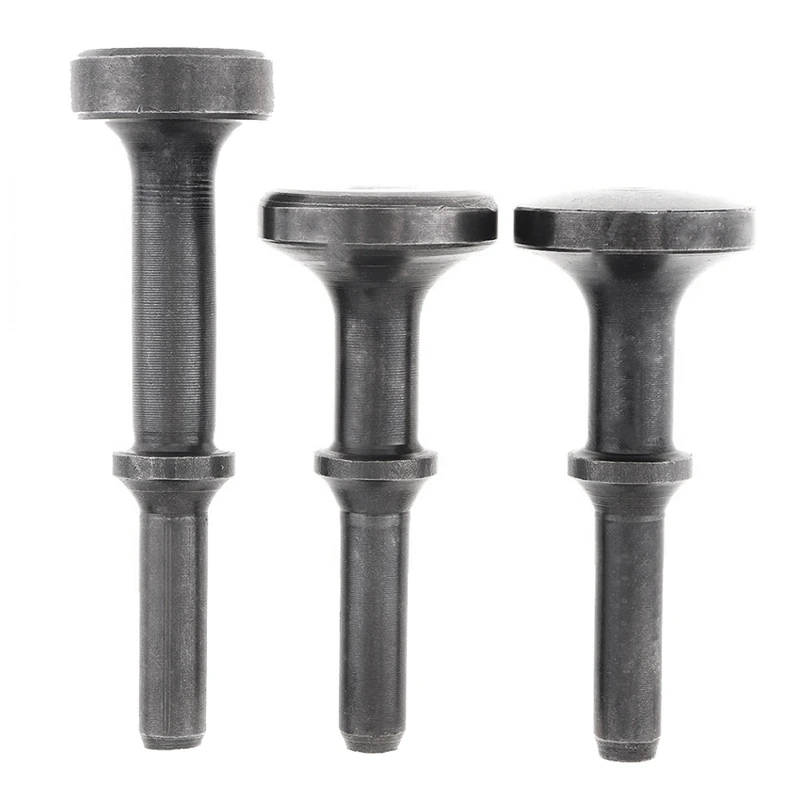 4Pc Air Chisel Hard Steel Solid Impact Hammer Head For Knocking / Rusting Removal