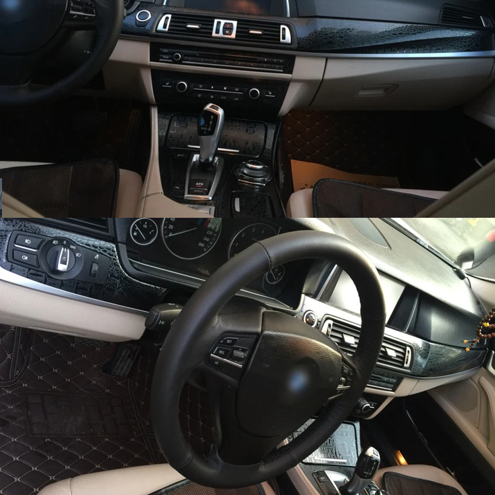 

For BMW 5 Series F10/F11 2011-2017 Interior Central Control Panel Door Handle Carbon Fiber Sticker Decals Car Styling Accessorie