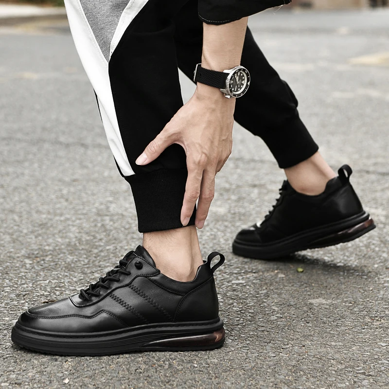 Genuine Leather shoes Men Loafers Slip On Business Casual Leather Shoe Classic Fashion Shoes Comfortable Men Shoe