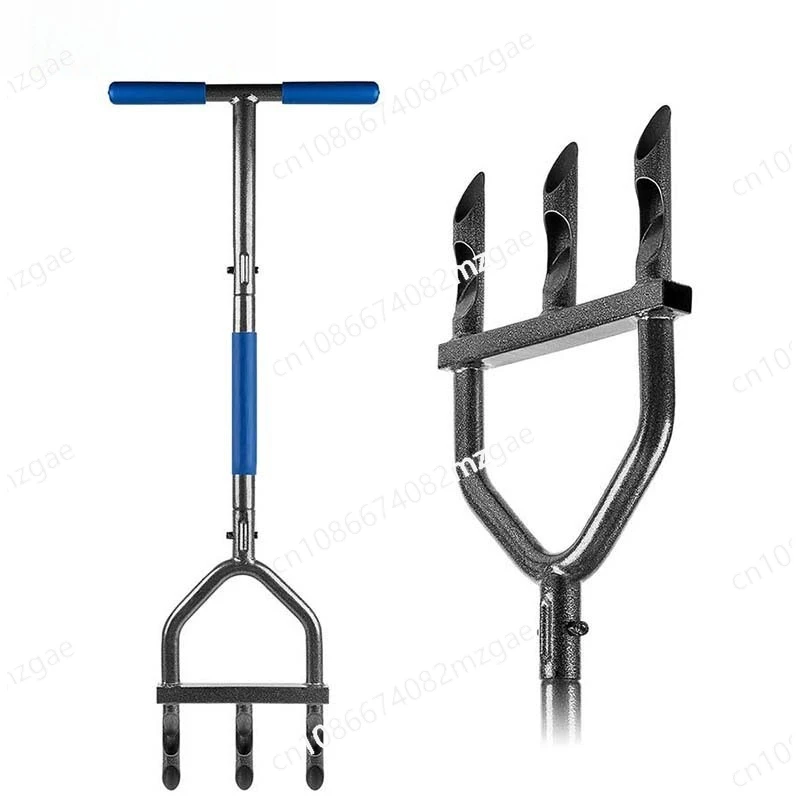 

Lawn punch Multifunctional garden soil turning loosening nail Multi-head tool
