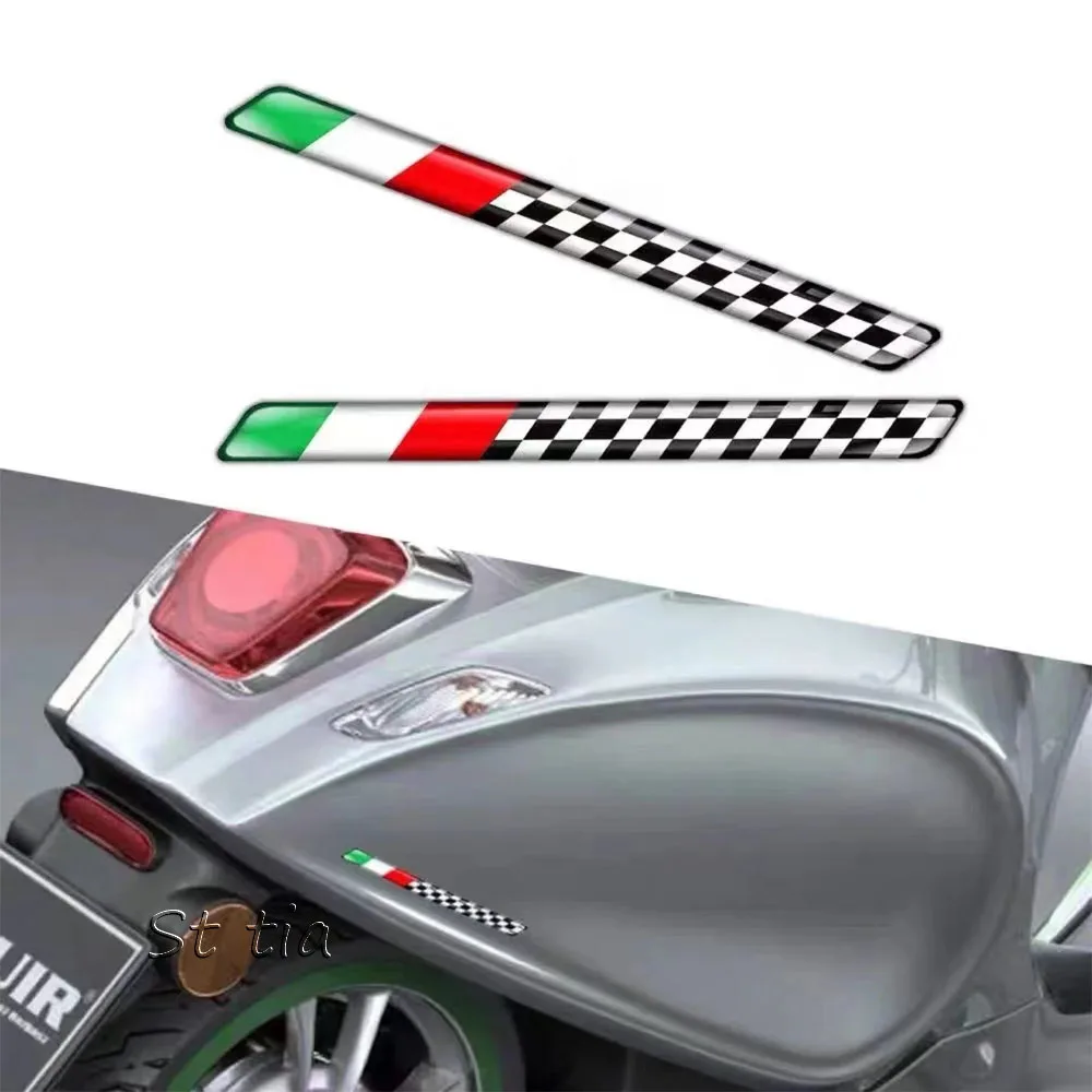 Stiker Decal tangki sepeda motor 3D Italia, casing stiker untuk Aprilia Ducati Monster untuk Piaggio Vespa