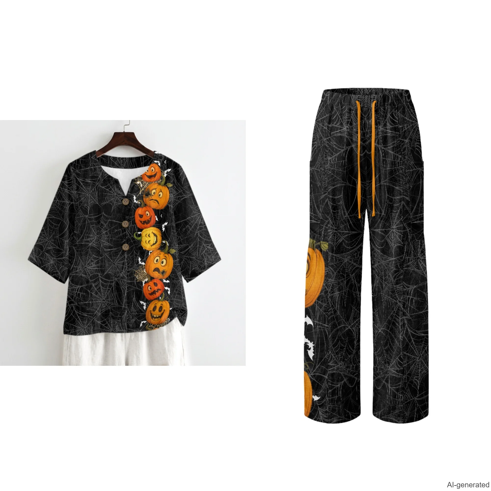 2026 New Collection Women's Linen Matching Sets 2 Piece Set for Woman Brand Luxury Clearance Sales for Woman Clothing Loungewear