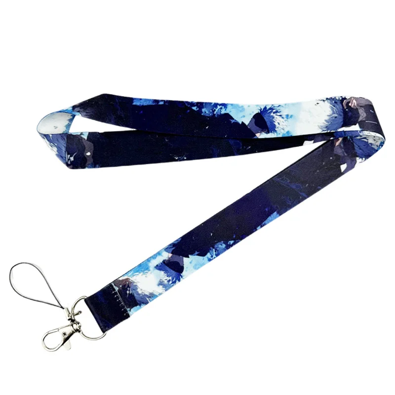 Jujutsu Kaisen Keychain Lanyards Id Badge Holder ID Card Pass Gym Mobile Phone Badge Holder Key Strap Webbings Ribbons Gifts