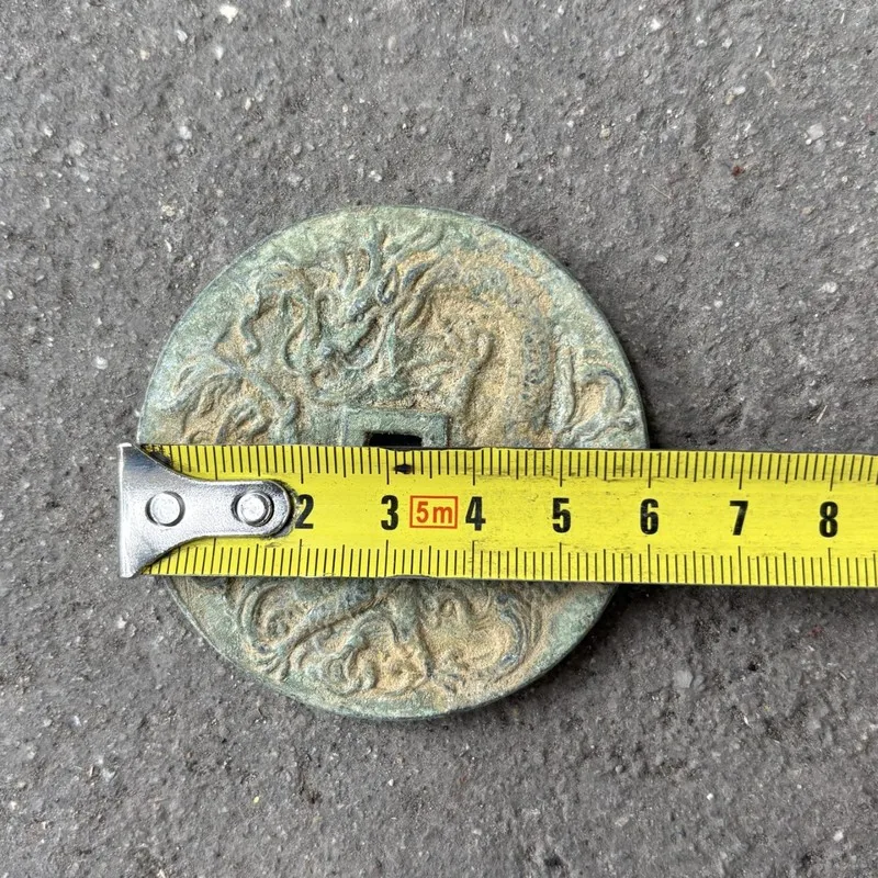 Shanggui Dragon, Hushan ancient coins, old patina, peace amulet, money charm
