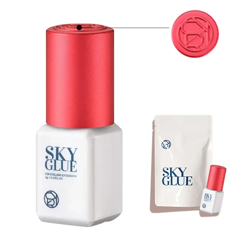 1PC 5ml Korean Original Sky Glue S Plus Type for Eyelash Extension Supplies Low Irritation Quick Drying Waterproof Sky Adhesive