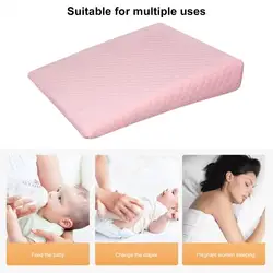 Almohada de espuma viscoelástica transpirable para niños pequeños, con cremallera oculta, tela transpirable para el cuerpo, versátil