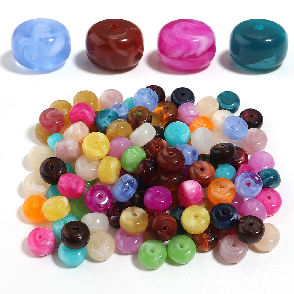 Jewelry Making Stones - 20pcs/lot Imitation Jade Stone Acrylic Beads