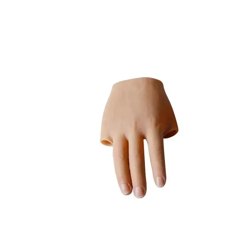 Medical custom realistic prosthetic silicone implant simulated finger prosthesis