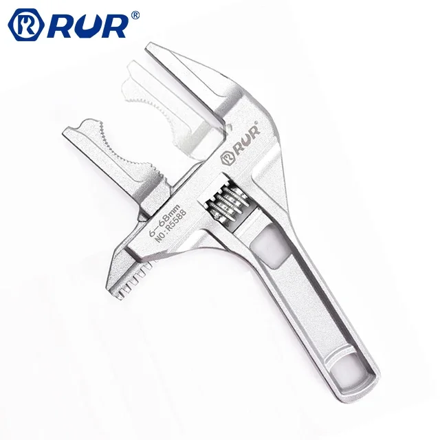 

Hand Tool Large Opening Bathroom Spanner Sanitary adjustable wrench with Short Handle