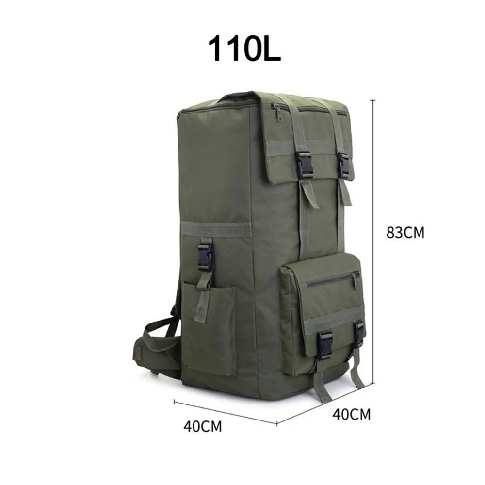 110L Men Hiking Bag Camping Backpack Men Large Outdoor Climbing Trekking Travel Rucksack Tactical Bags Luggage Bag