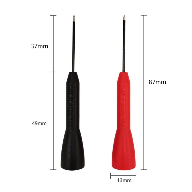 2/10Pcs 유연한 후면 프로브 핀 0.7mm 피어싱 바늘 팁 프로브 자동차 수리 전기 테스트 Dropship