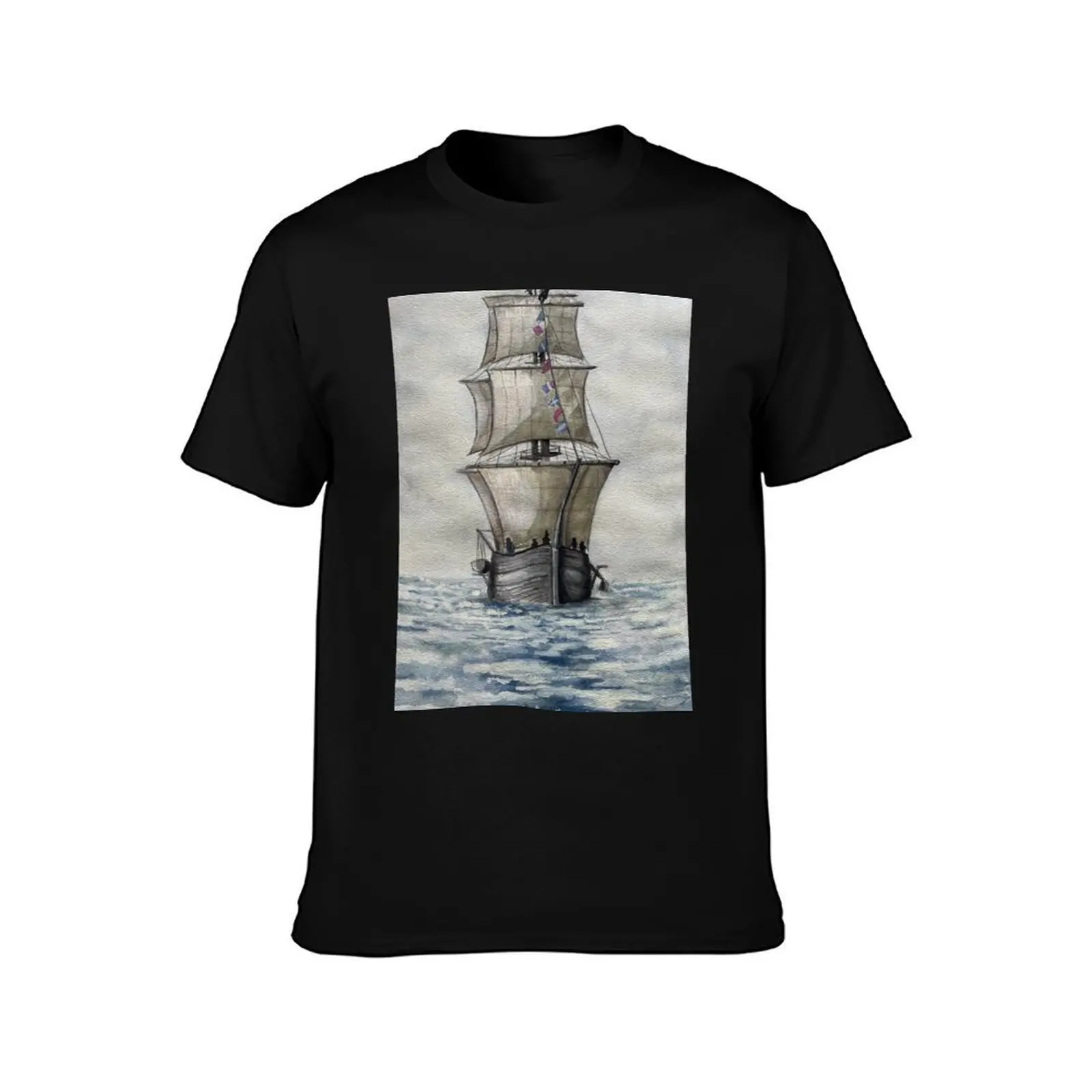 HMS Terror Watercolor T-Shirt High Quality Durable T-Shirt