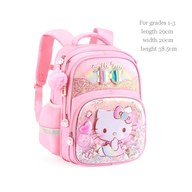 

Miniso Kuromi Melody Girls School Backpack Cartoon Children Schoolbag Kids School-Book Bags Pupils Grade 1-4 Students Pupil Gift