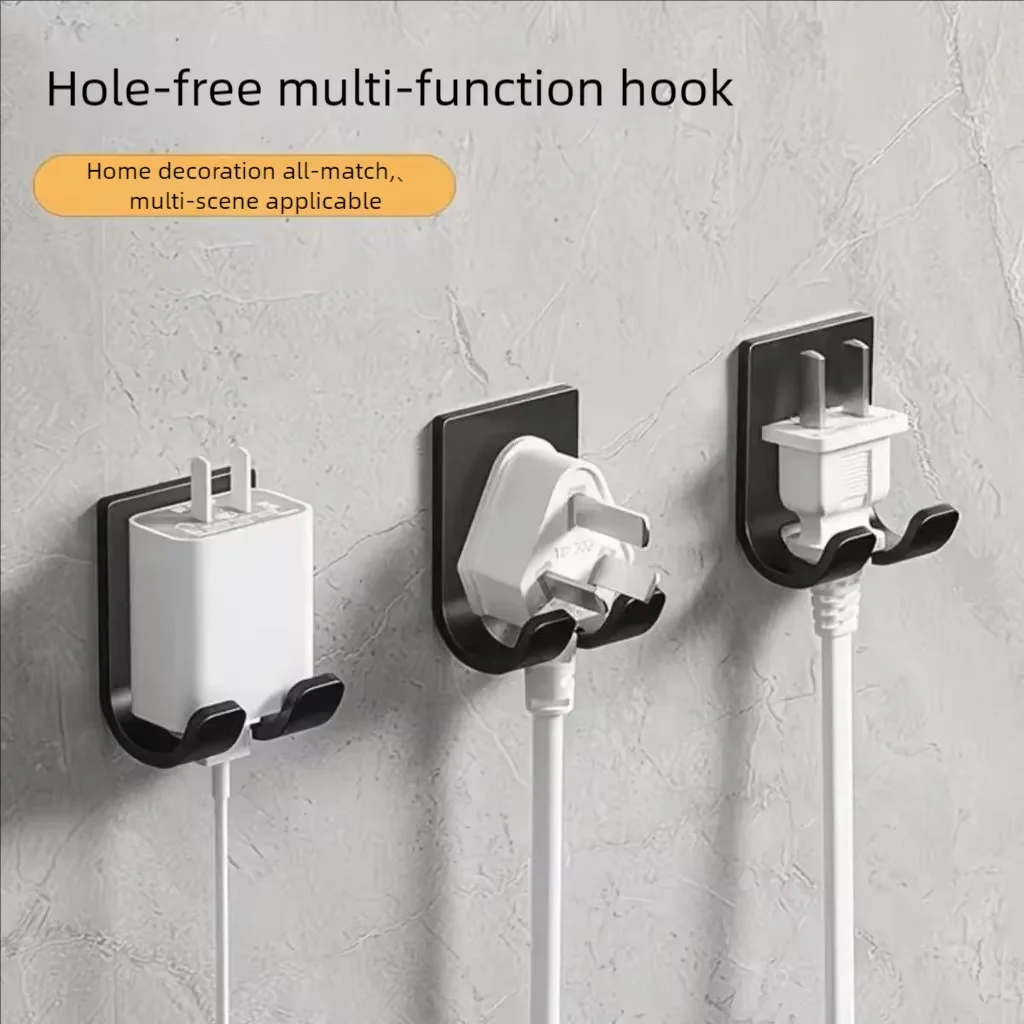 Plastic desktop comb for bathroom, wall-mounted, without drilling holes, comb storage rack for the wall