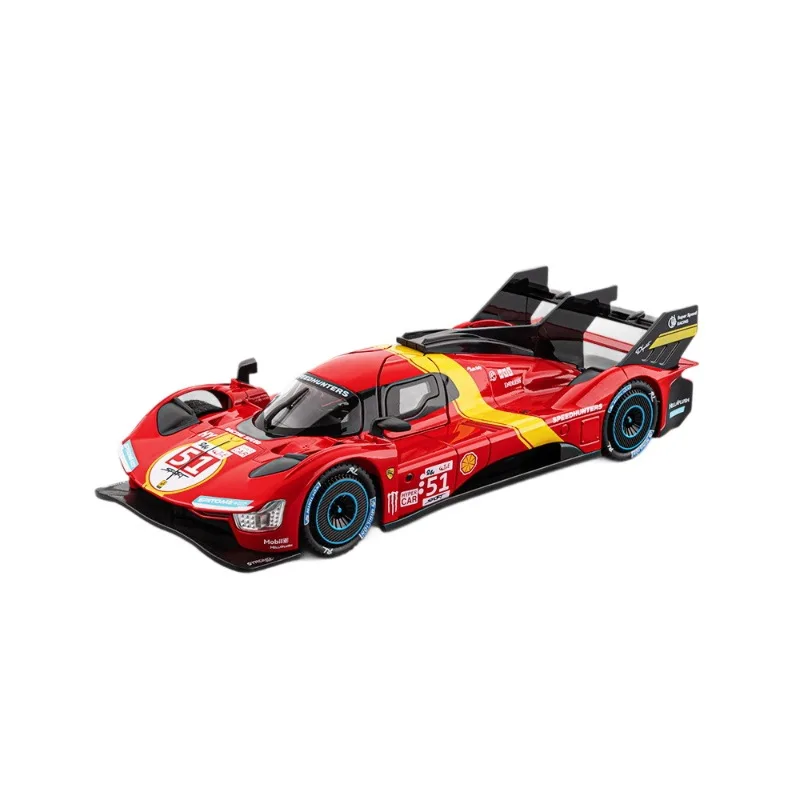 1:22 499P Le Mans Rennwagen Legierungsmodell Legierung Automodell Sound und Licht Zurückziehen Kinderspielzeug Sammlerstücke Geburtstagsgeschenk