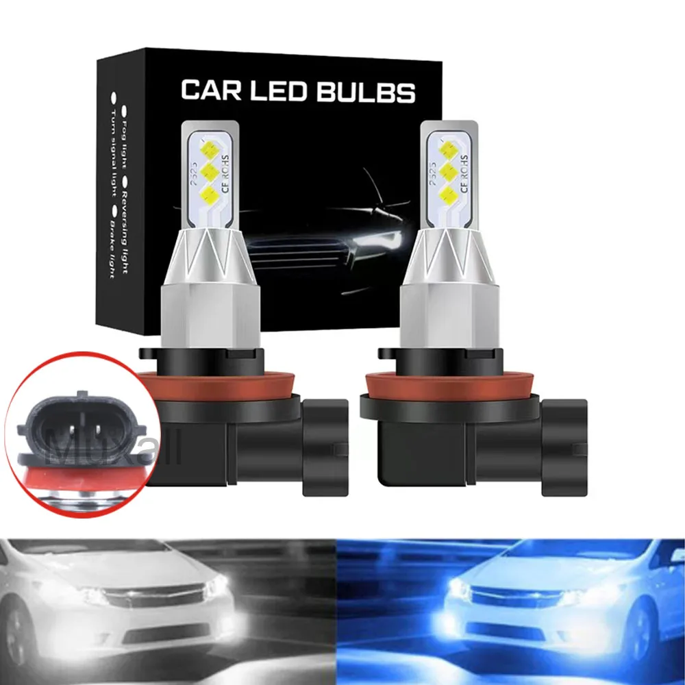 

2Pcs H8 H11 LED Car Headlight Bulbs Canbus 9005 HB3 9006 HB4 CSP LED Headlamp 80W Turbo Auto Lamp 6000K 12V 30000LM