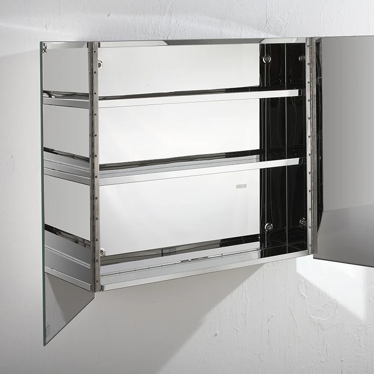 Modern Medicine Mirrored Wall Cabinet Cupboard For Bathroom