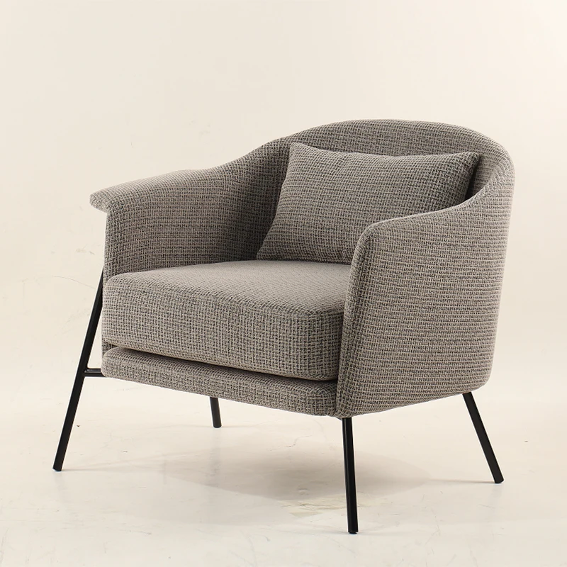 ！@Foshan Supplier Customized Modern Luxury Nordic Living Room Furniture Lounge Chair Relaxing Lazy Arm Leisure Fabric Accent Cha